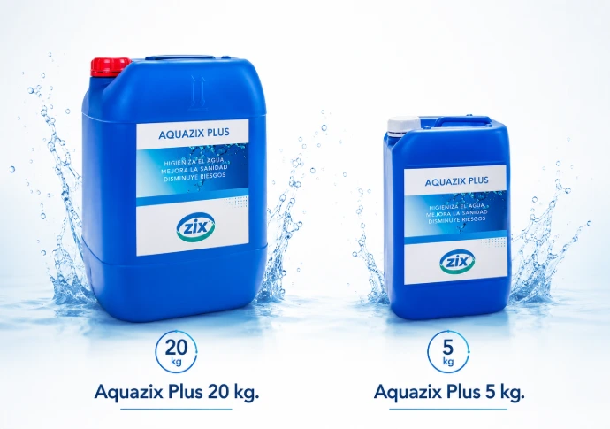 Producto biodegradable Aquazix Plus para bioseguridad animal