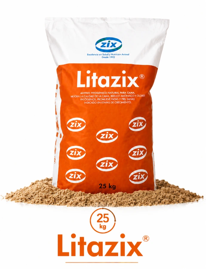 Producto Litazix para control de humedad y amoníaco
