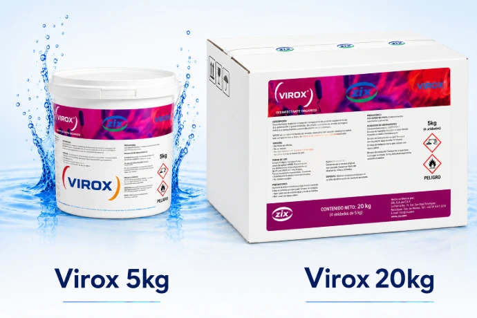 Producto Virox para bioseguridad avícola y porcina